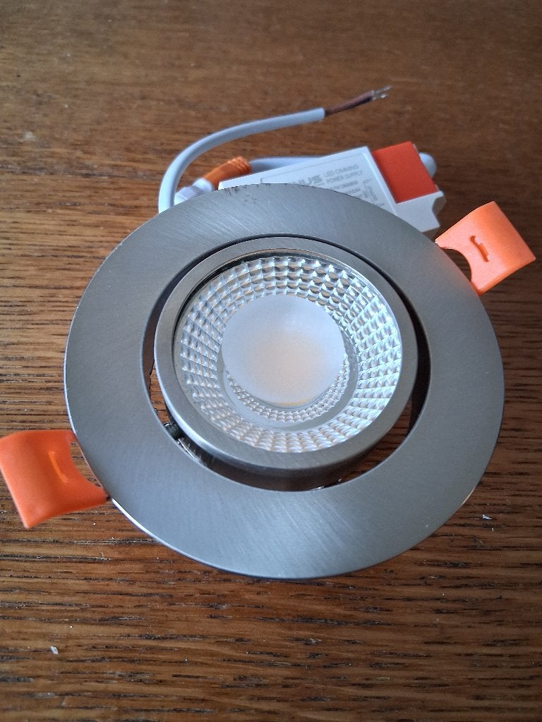 Spots encastrés, neufs, inclinables, dimmables 7W, Enlèvement ou Envoi, Neuf, Dimmable