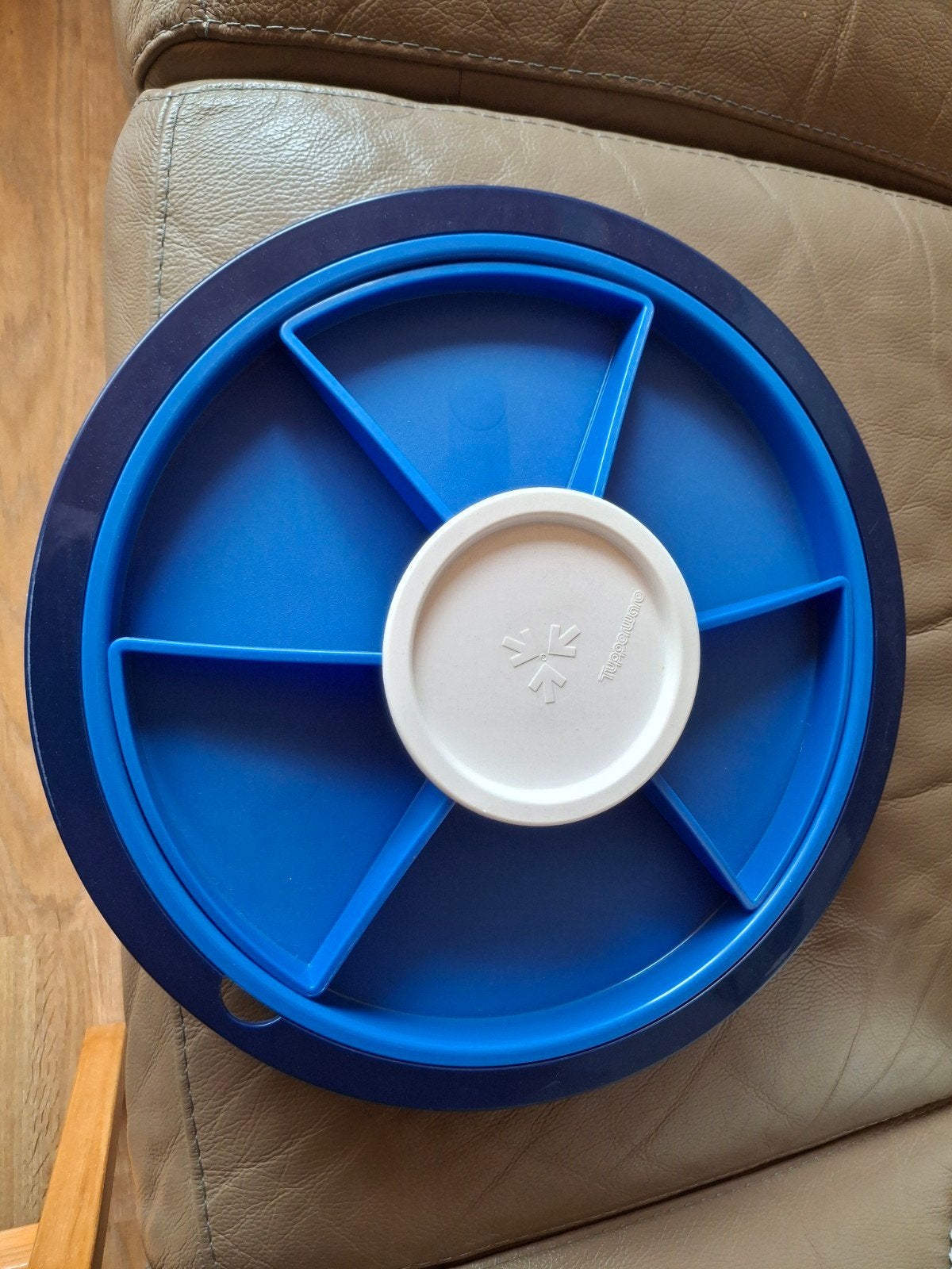Tupperware serveerschaal, Ophalen, Blauw