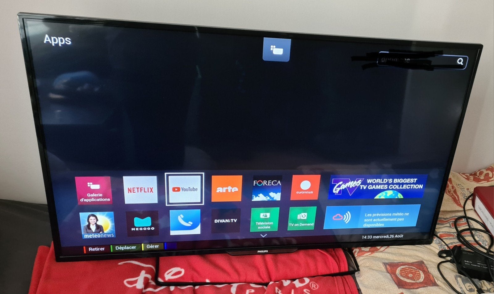 téléviseur led full hd Smart Tv Philips 42 pouces, Philips, LED, Comme neuf, Enlèvement