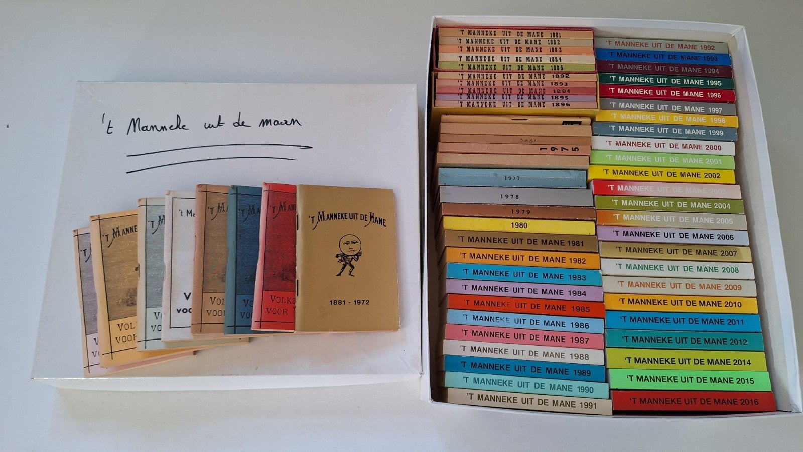 'T manneke uit de mane, Boeken, Ophalen