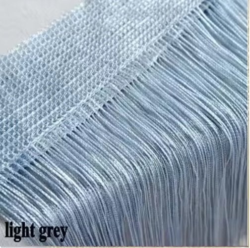 Rideau spaghetti décoratif First Class gris clair 3 m x 3 m, Enlèvement ou Envoi, Neuf, Lumières, Couleur