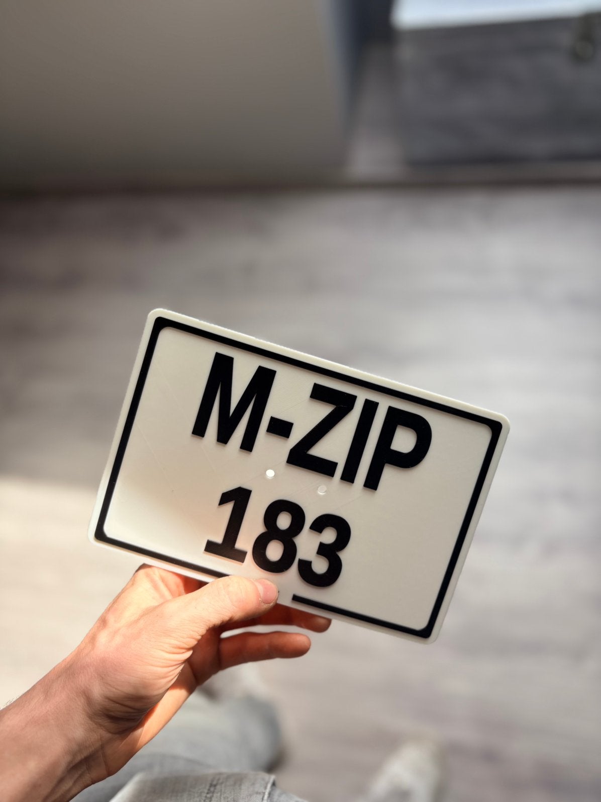 Custom 3D-geprinte motor/scooter nummerplaat, Vacatures