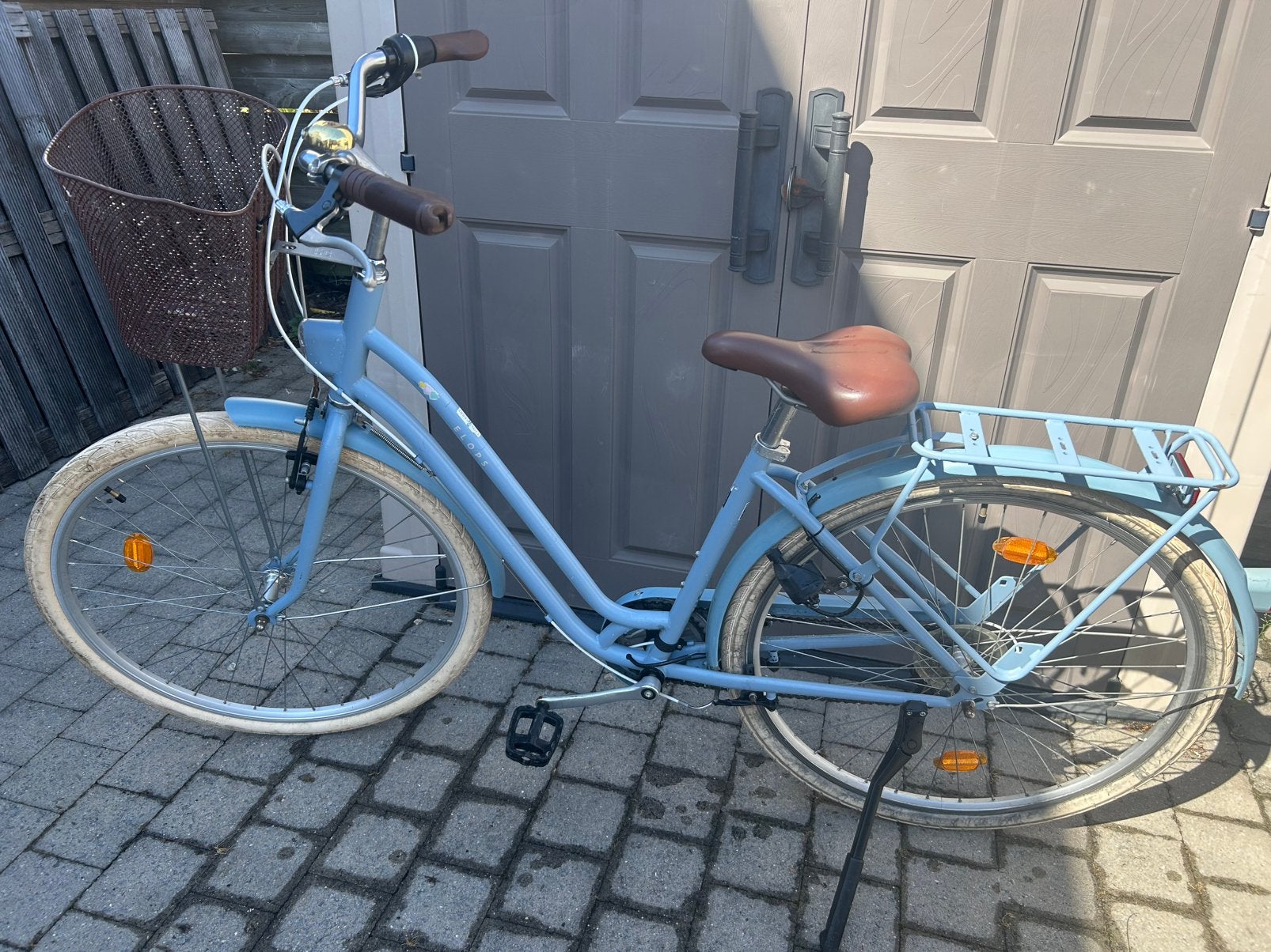 Elops 520 Blue S/M 28 inch (1.55m - 1.75m), Gebruikt, 47 tot 50 cm, Versnellingen, Trommelrem
