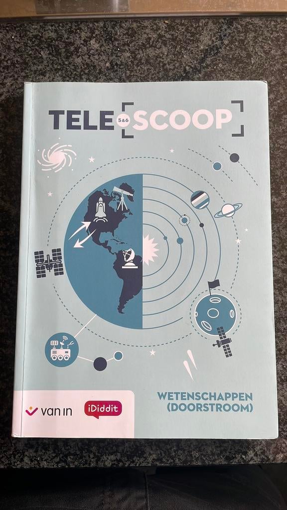 Aardrijkskunde boek telescoop, Livres, Livres scolaires, Enlèvement ou Envoi, Comme neuf, Géographie
