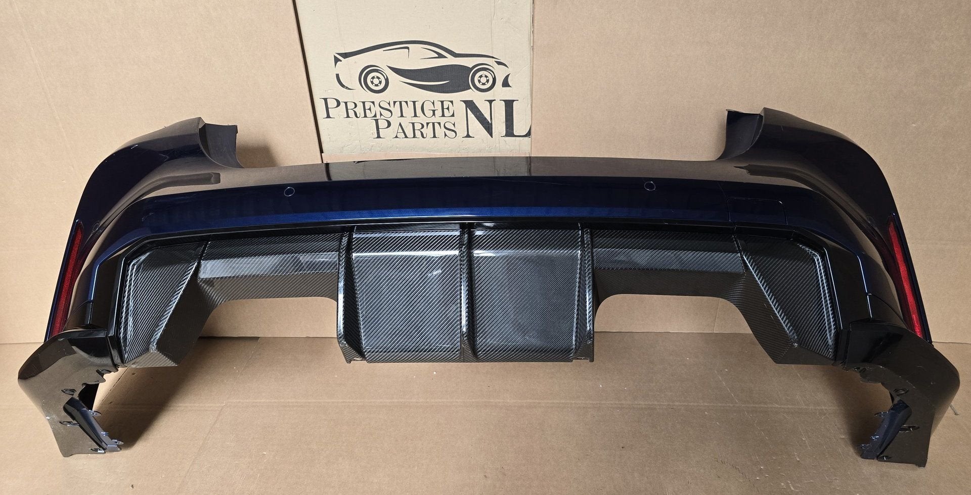 Achterbumper BMW 4 Serie M4 G83 G82 COMPLEET 6xPDC CARBON, Gebruikt, -, Ophalen of Verzenden, Achter