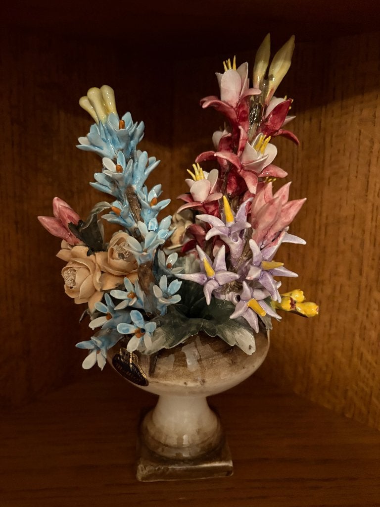 Porseleinen beeld Capodimonte Bloemen, Enlèvement, Comme neuf, Autres types