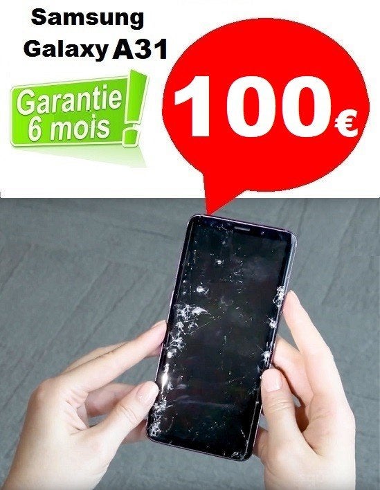 Réparation écran Samsung A31 pas cher à Bruxelles Schaerbeek, Télécoms, Enlèvement, Samsung