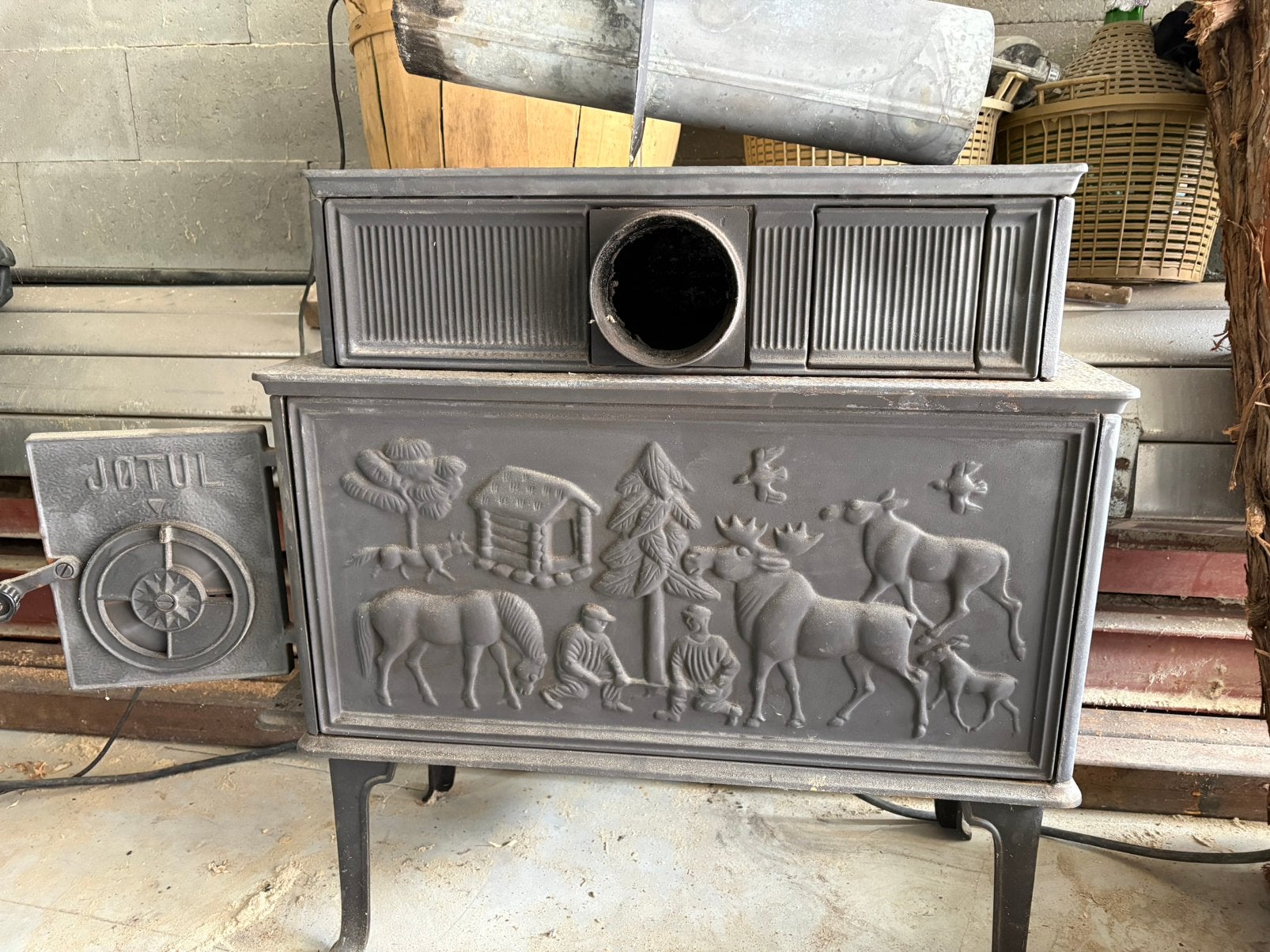 Poêle à bois, Bricolage & Construction, Enlèvement, Comme neuf, Poêle