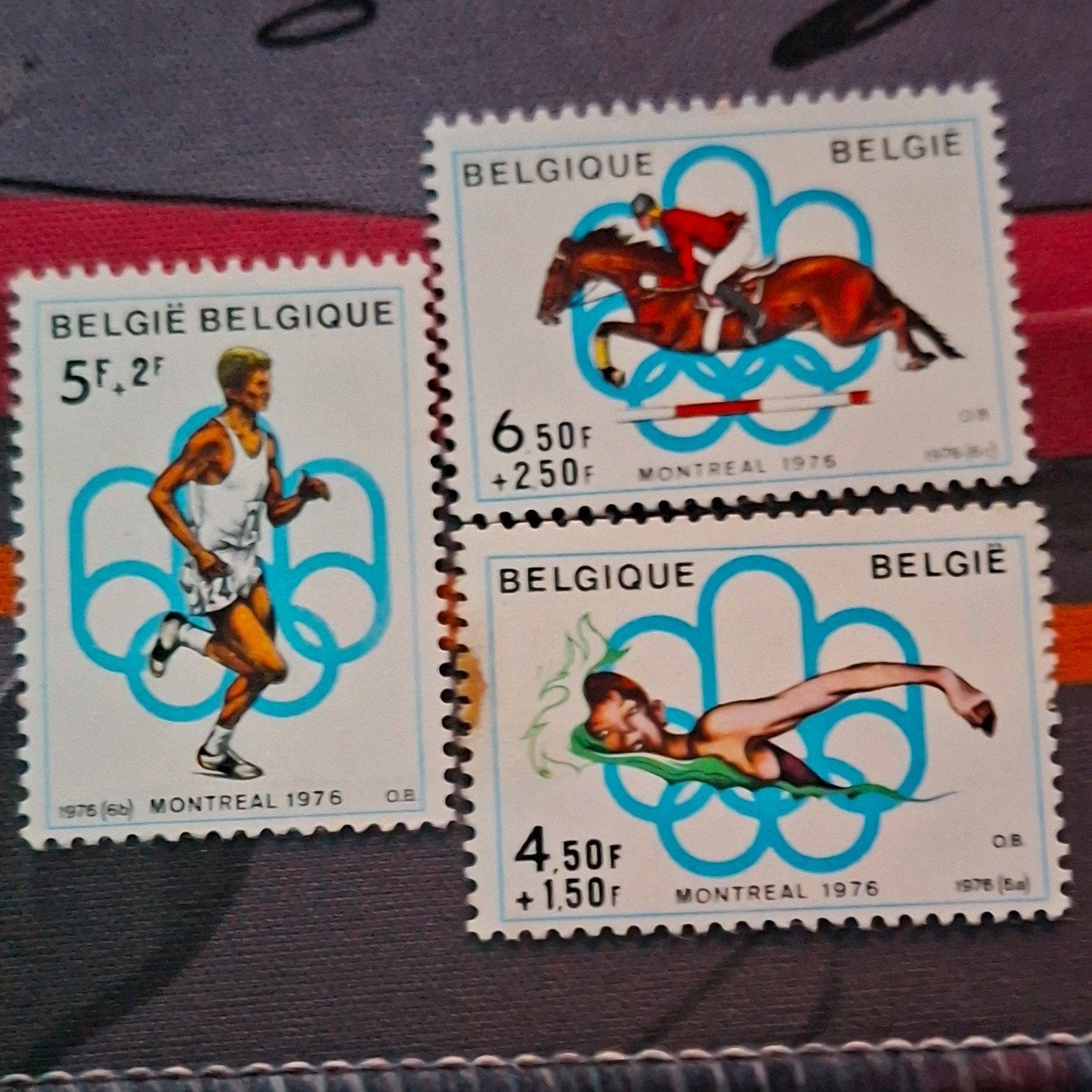 Postzegels olympische spelen, Postzegels en Munten, Ophalen, Olympische Spelen