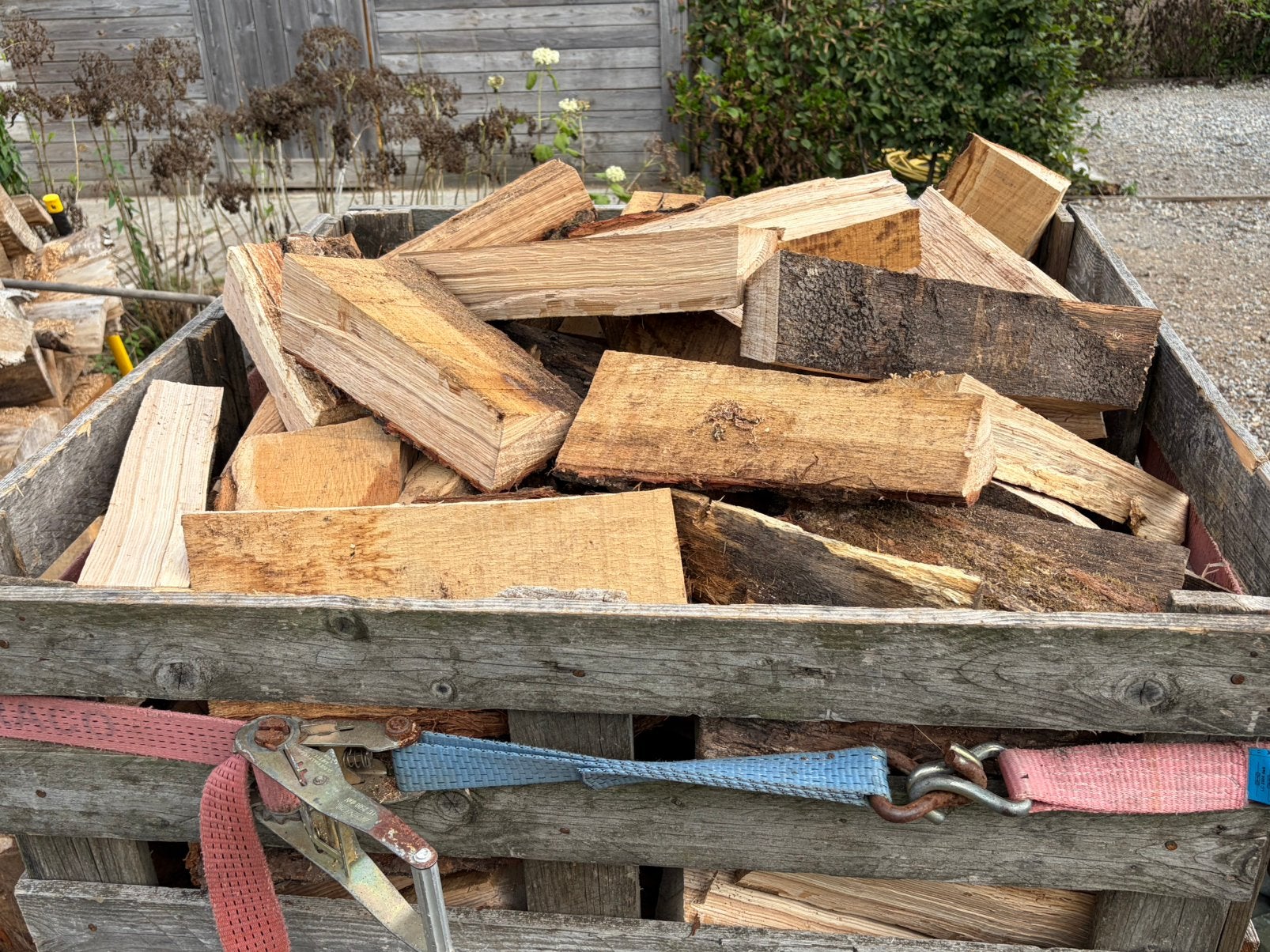 Droge eik, Tuin en Terras, Brandhout, Ophalen, Blokken