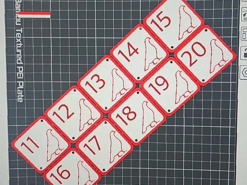 Cartes de pigeonnier pour le pigeonnier imprimées en 3D