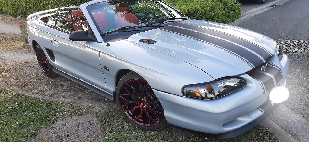 Mustang 5.0L HO V8 manueel 5-speed cabrio Oldtimer, Auto's, 4 zetels, Achterwielaandrijving, Cabriolet, Overige kleuren