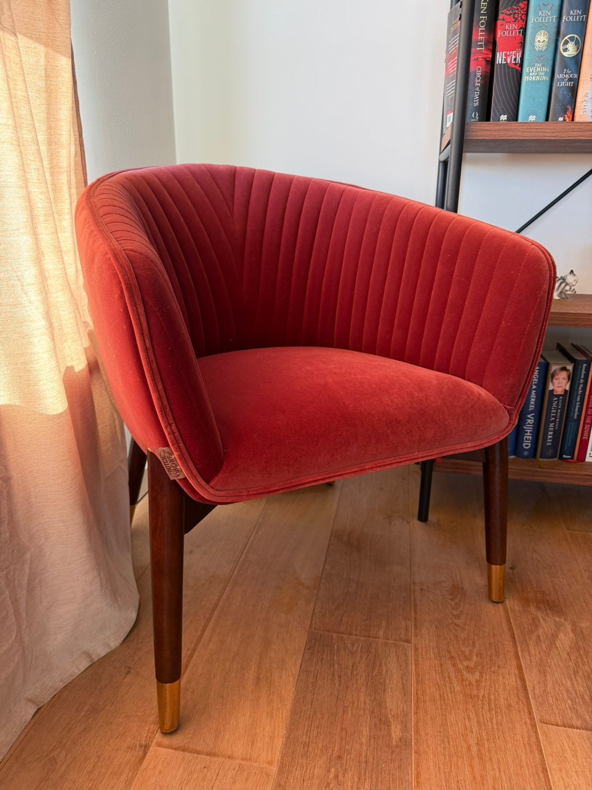 Fauteuil rood Dutchbone, Ophalen, Zo goed als nieuw