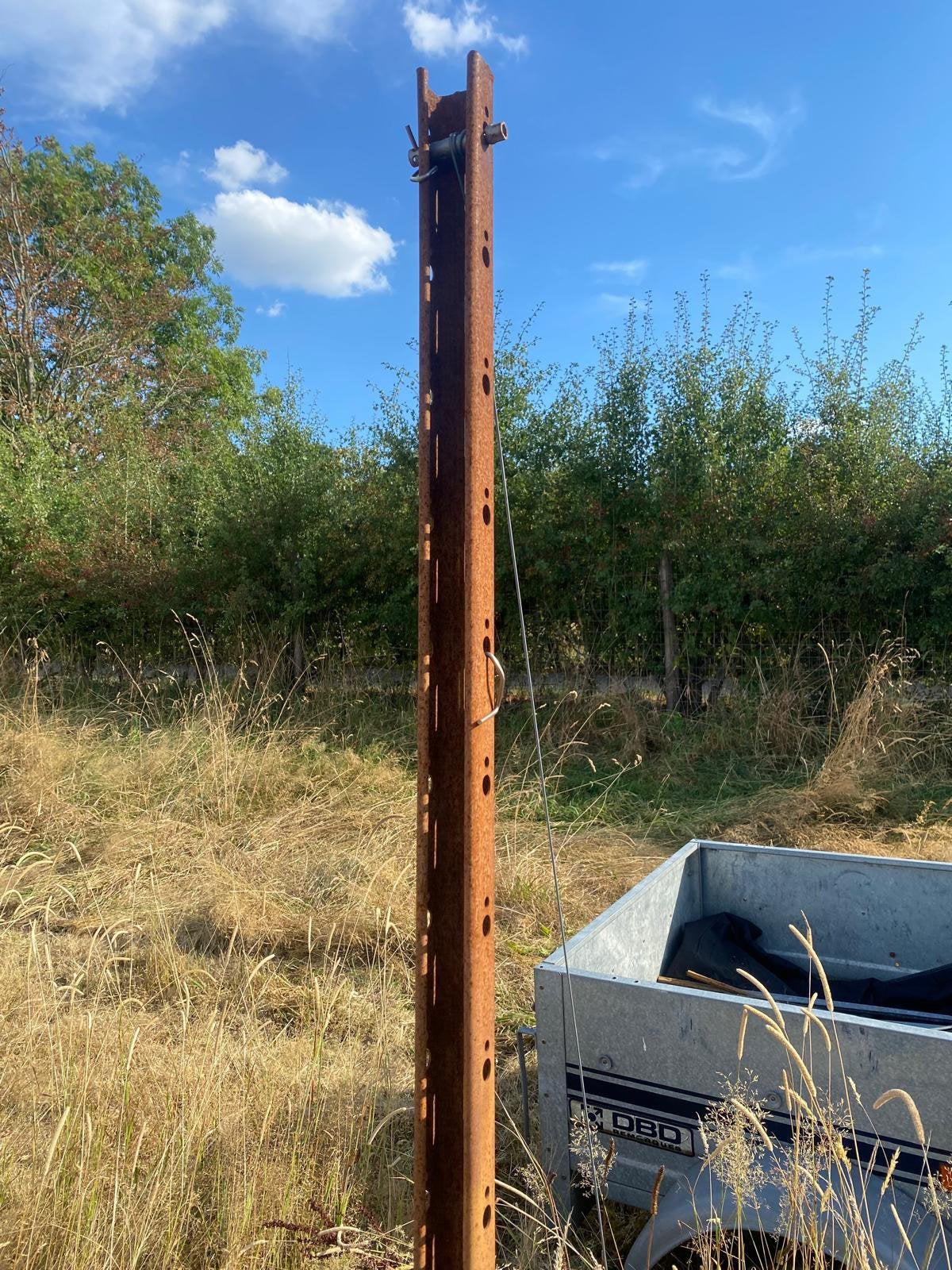 Piquets acier corten 2,5m, Enlèvement, Utilisé, 250 cm ou plus, Poteaux