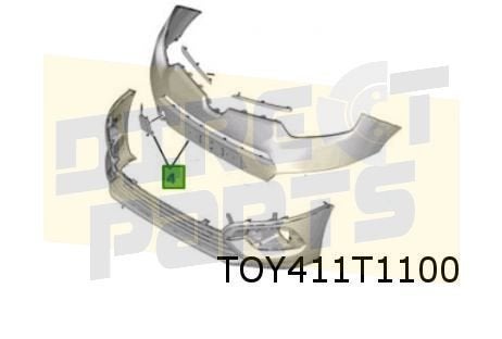 Toyota Pro-Ace City 3/20- (K9) voorbumper bovendeel (te spui, Neuf, -, Toyota, -