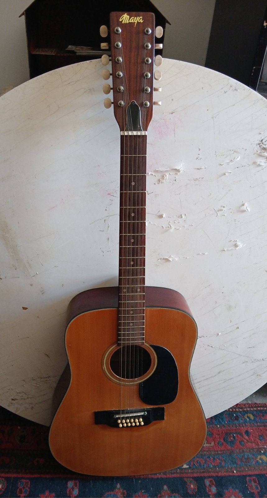 12snarige vintage gitaar  Maya Artist F385 made in Japan, Muziek en Instrumenten, Ophalen, 12-snarig