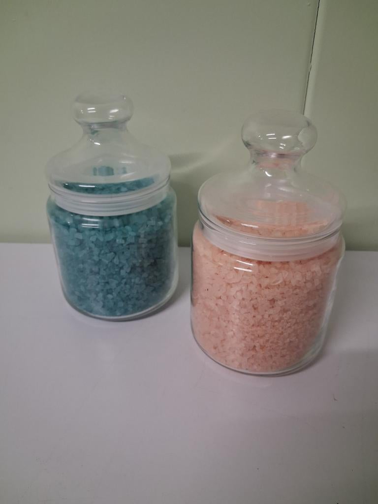 Lot de 2 pots de sel décoratif, Enlèvement