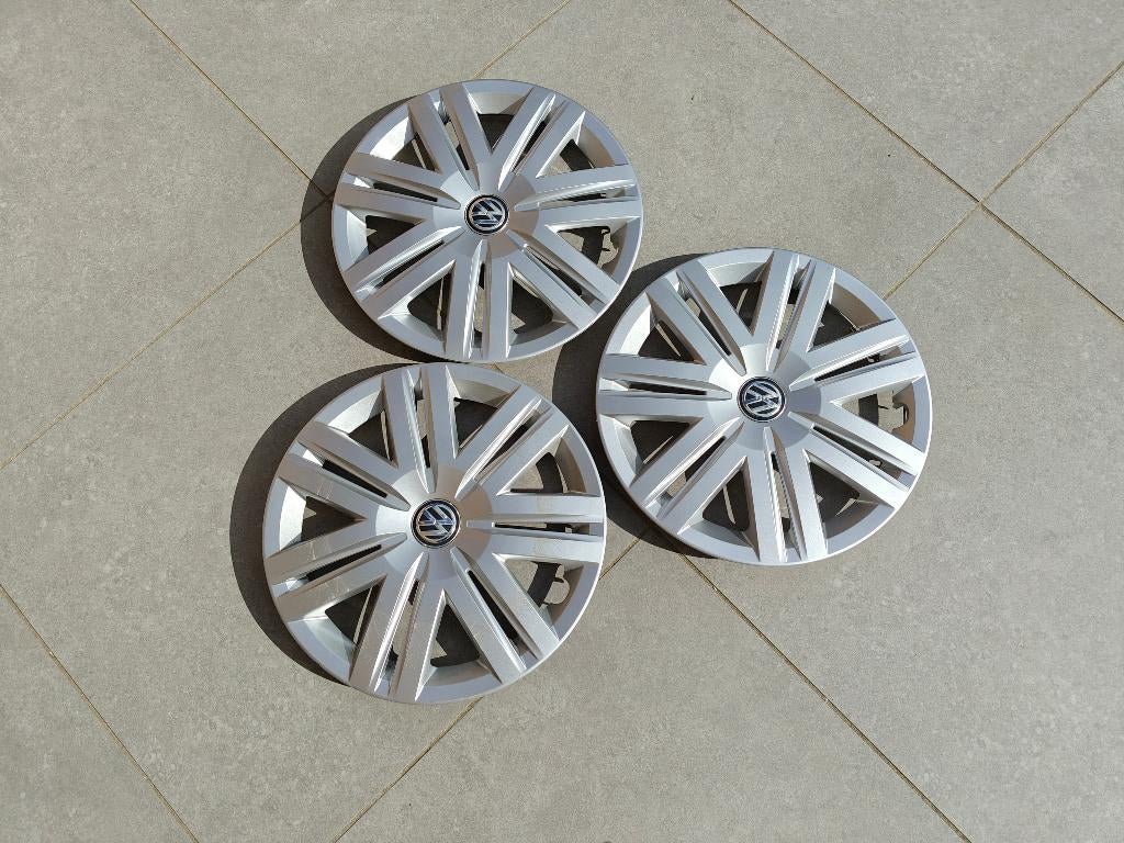 3 originele wieldeksels 14" VW polo, Auto-onderdelen, Banden en Velgen, Ophalen, Gebruikt, 14 inch, Personenwagen