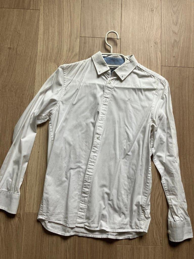 Wit Hemd (uniform zonder logo), Gebruikt, Smart with style, Overhemd of Blouse, Ophalen of Verzenden