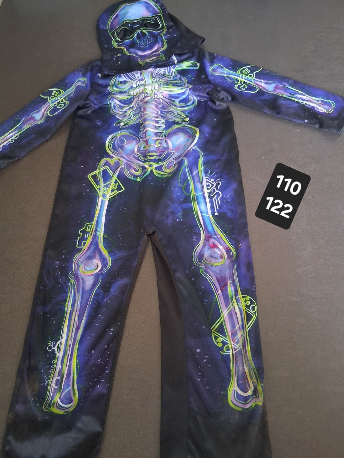 Costume de squelette d'Halloween, tailles 110 à 122, Enlèvement ou Envoi