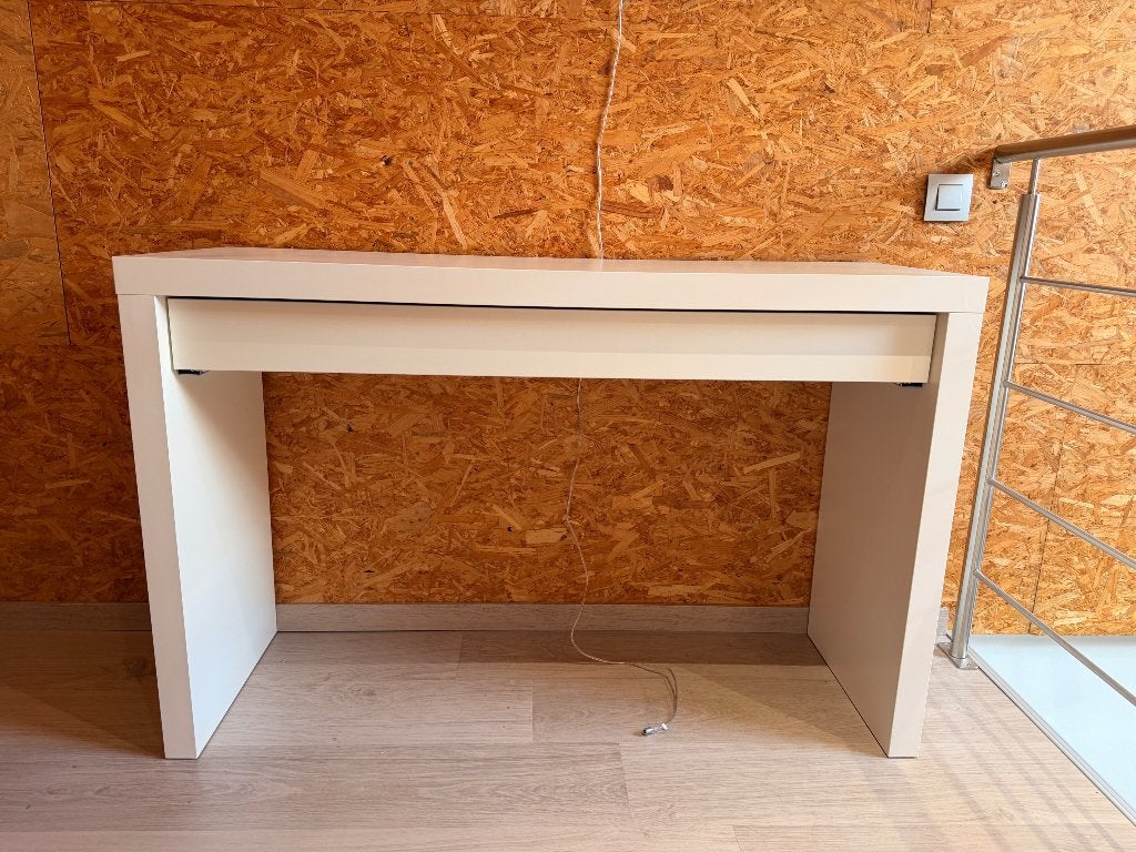 Malm toillettafel, Bureau d'écolier, 120 cm, Avec tiroirs, Enlèvement