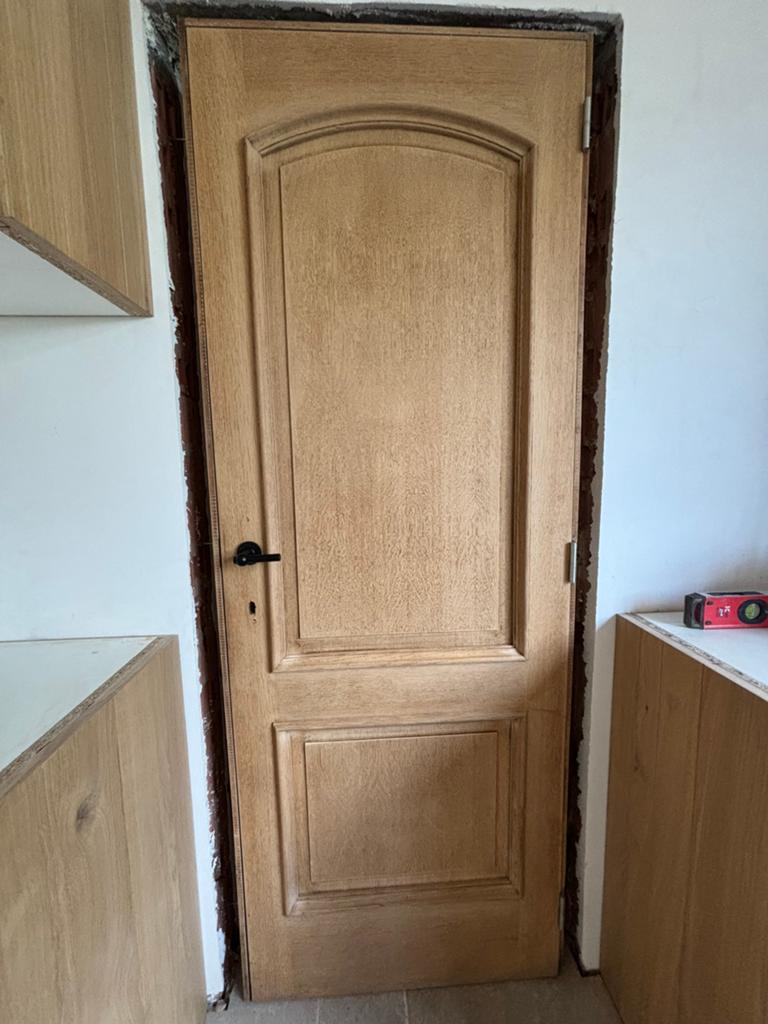 Klassieke, massief eiken binnendeuren, Doe-het-zelf en Bouw, Deuren en Vliegenramen, Ophalen, Minder dan 80 cm, Binnendeur, Zo goed als nieuw