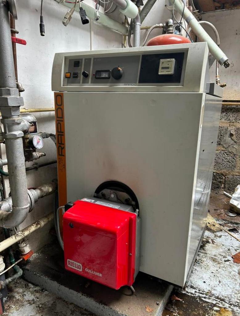 Mazoutketel en brander, Enlèvement, Utilisé
