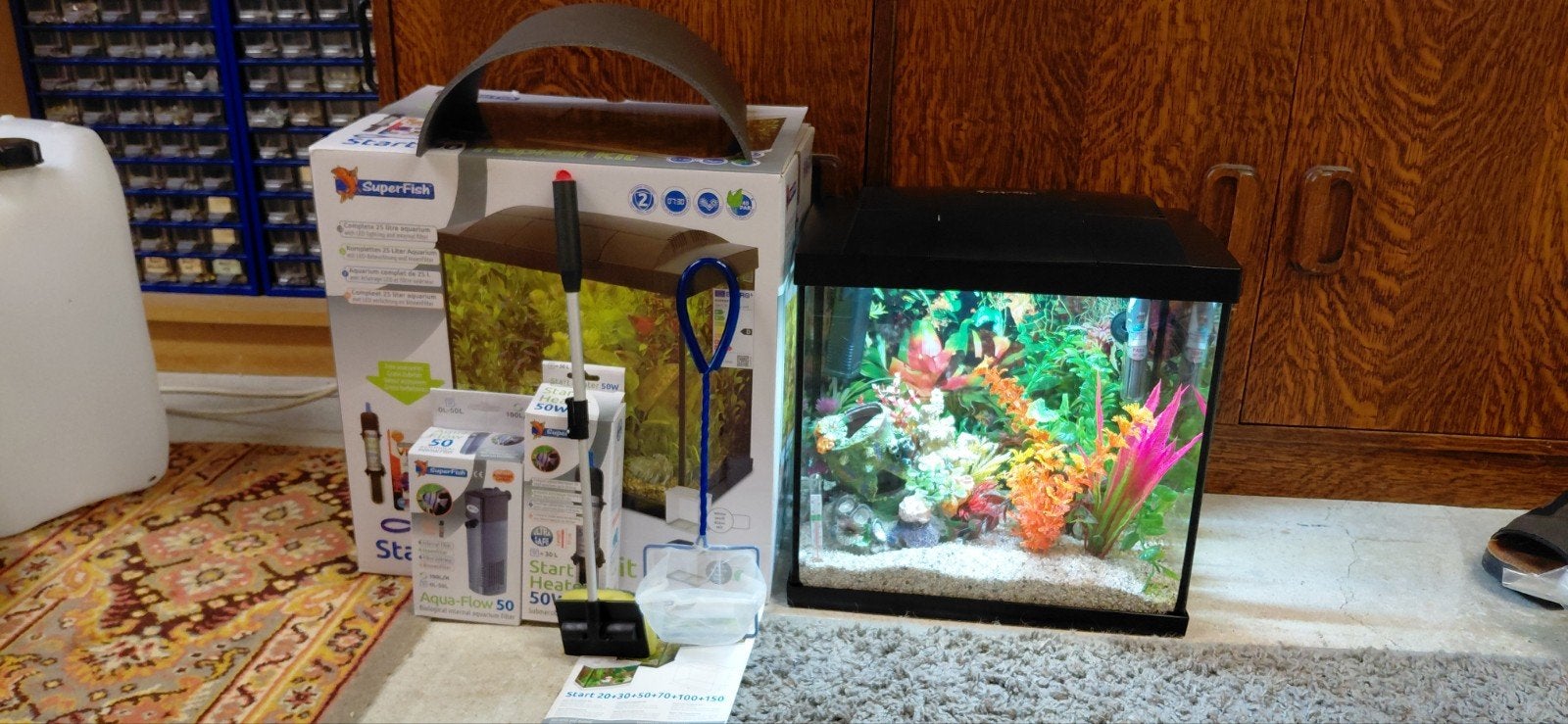Aquarium 30liter, Dieren en Toebehoren, Ophalen, Verwarming, Filter