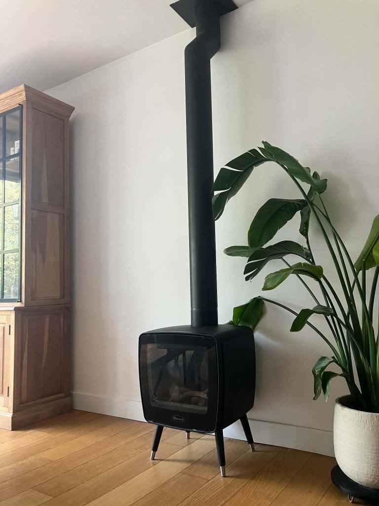 Moderne Dovre gaskachel, Comme neuf, Enlèvement, Chauffage à gaz, Autoportant
