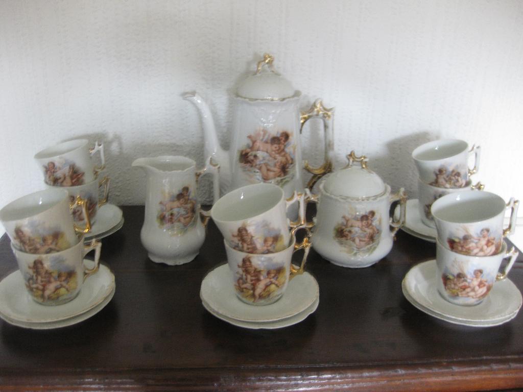Service a café ancien anges (10 tasses), Enlèvement
