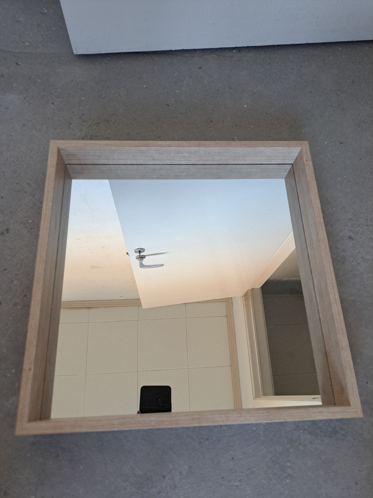 spiegel 39x39, Huis en Inrichting, Ophalen, Minder dan 50 cm, Gebruikt, Vierkant
