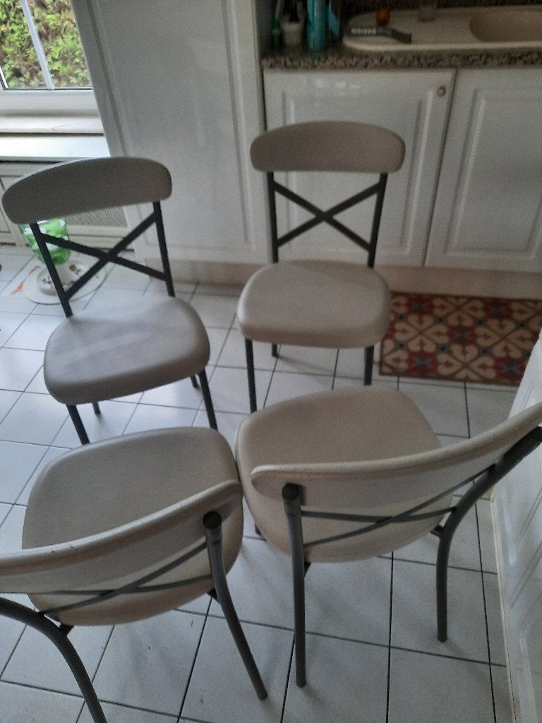 4 keukenstoelen, Autres couleurs, Klassiek, Synthétique, Enlèvement