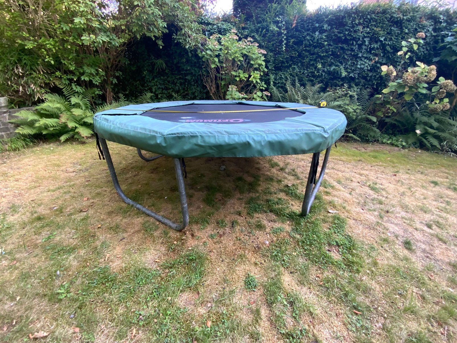 Trampoline Optimum, filet inclus, Enlèvement, Utilisé
