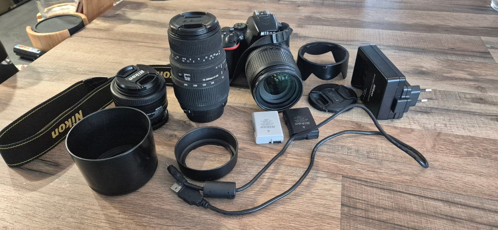 Ensemble complet Nikon d5500, Enlèvement ou Envoi, Utilisé, Reflex miroir, 24 Mégapixel