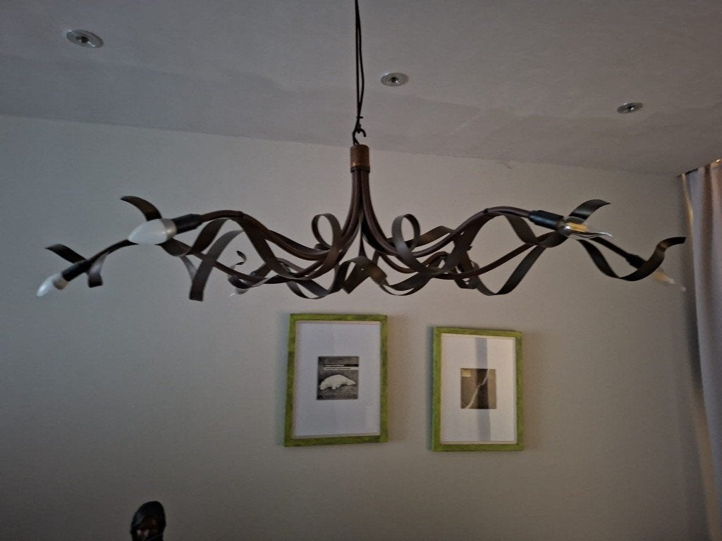 Jacco Maris Ruban Plié Design Hanglamp / Kroonluchter, Huis en Inrichting, Lampen | Kroonluchters, Ophalen, Zo goed als nieuw