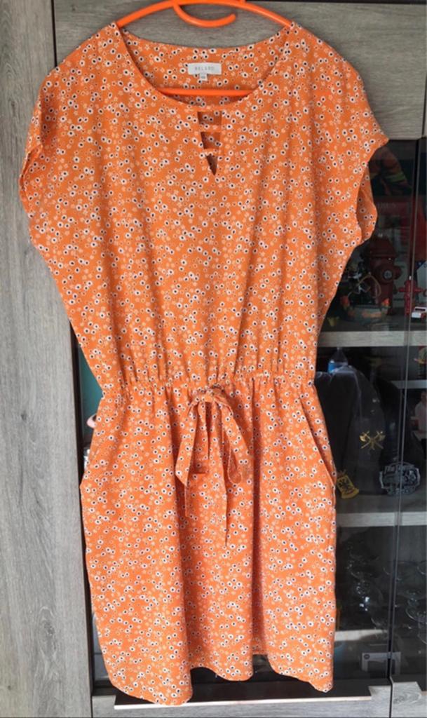 Oranje kleedje Bel&Bo maat 38, Kleding | Dames, Ophalen, Zo goed als nieuw, Maat 38/40 (M), Oranje