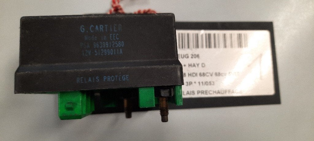 RELAIS BOUGIE PRECHAUFFAGE 206 (2A / C/H/J/S) (9639912580), Kontakt-peugeot@peugeot.com, Utilisé, Peugeot Deutschland GmbH, Bahnhofsplatz
65423  Rüsselsheim, DE