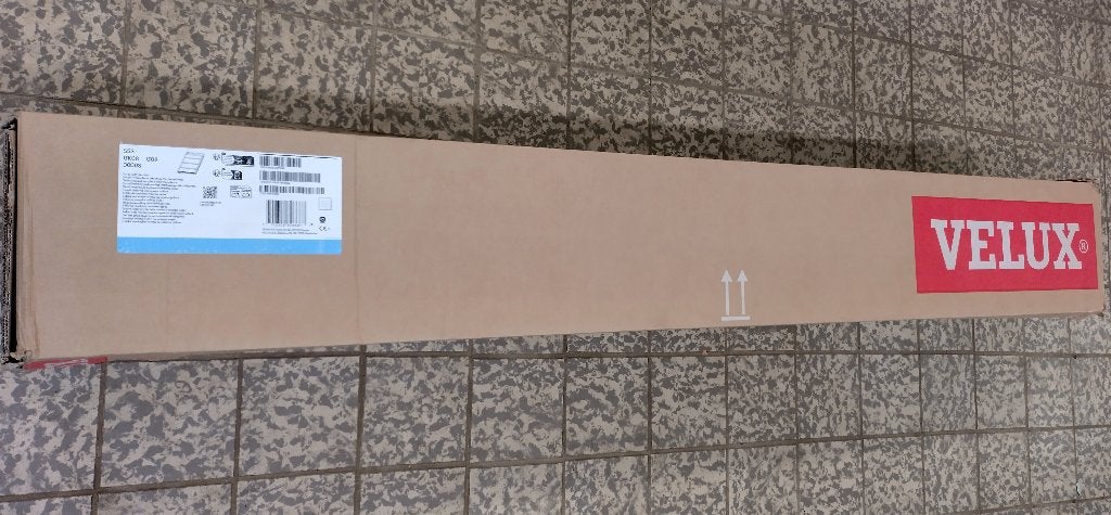 Velux buitenverduistering SSS maat 8, Ophalen, 100 tot 150 cm, Nieuw, Elektrische bediening
