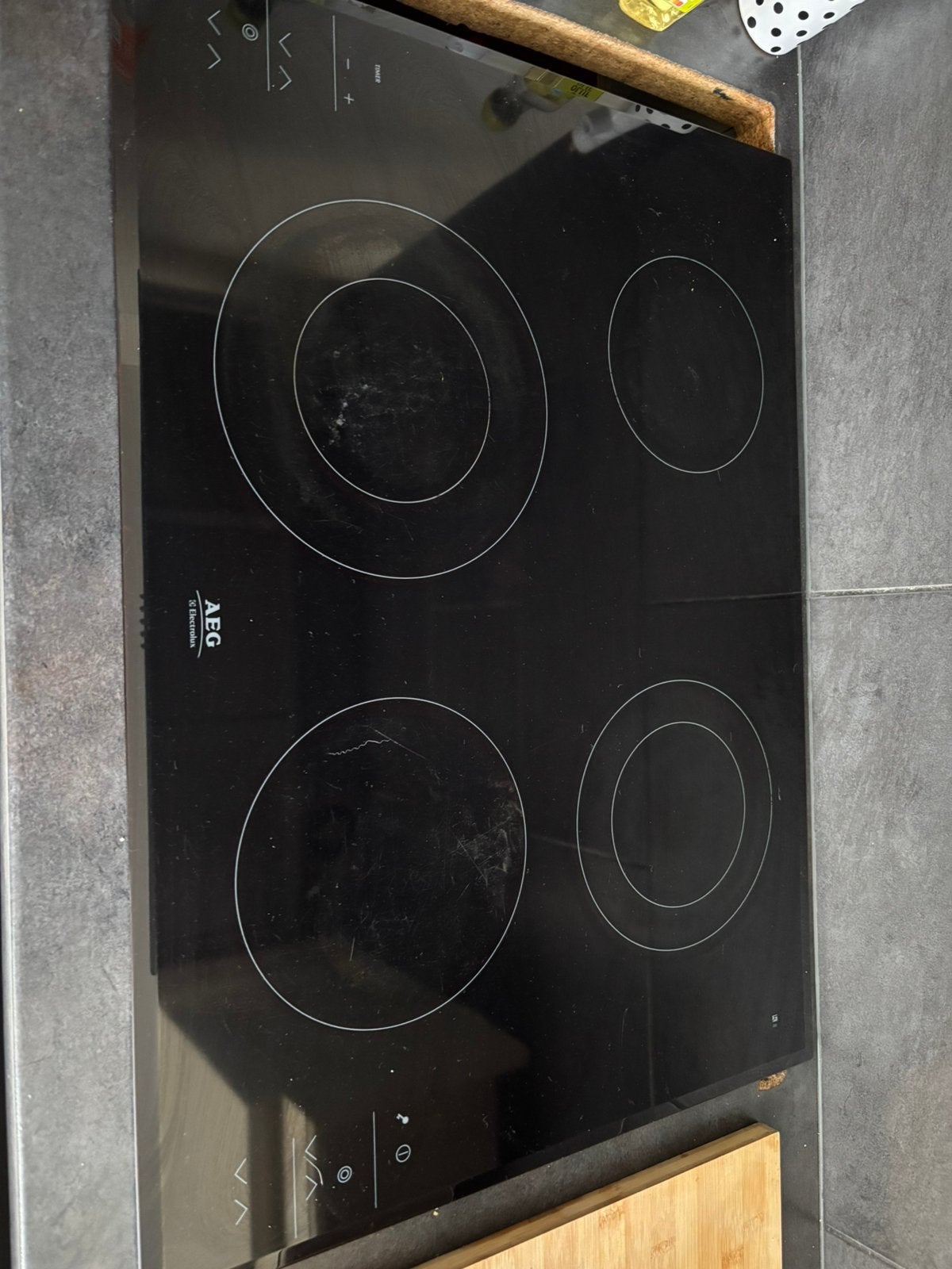 AEG keramische kookplaat nis maat 50x69cm, Elektronische apparatuur, Ophalen, Zo goed als nieuw