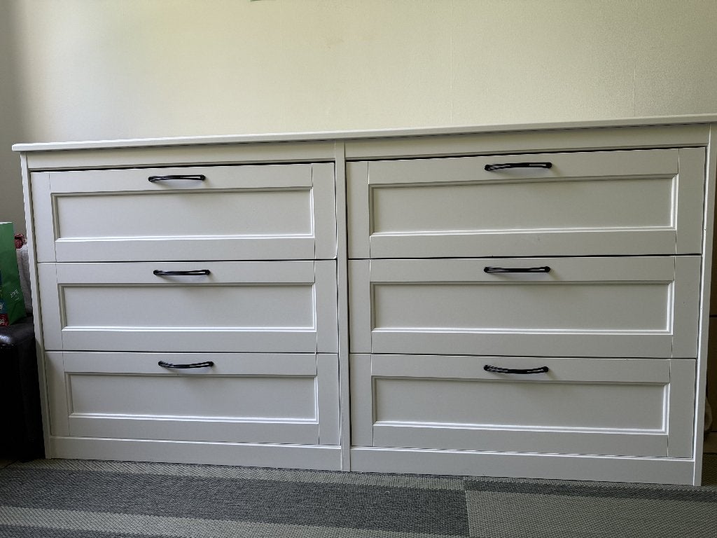 Commode IKEA SONGESAND blanche (6 tiroirs), 5 tiroirs ou plus, Moins de 100 cm, 150 à 200 cm, Enlèvement