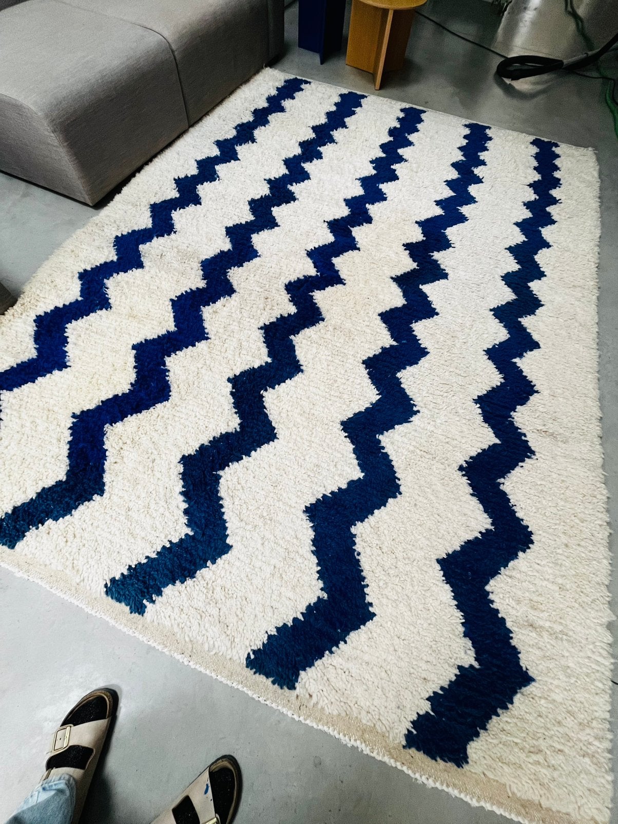 Marokkaanse handgeweven mat 200x300cm, Ophalen, Zo goed als nieuw