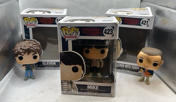 Funko Pop Stranger Things Bundle – 3 Figurines, Enlèvement ou Envoi, Utilisé