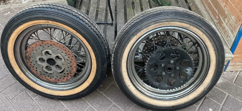Wielen  Harley Davidson, Ophalen, Gebruikt