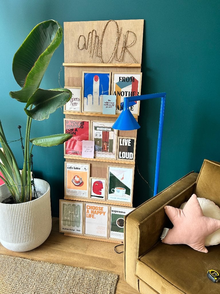 Tijdschriftenrek multiplex 180 cm x 60 cm, Huis en Inrichting, Tijdschriftenrek, Ophalen, Gebruikt, Hout