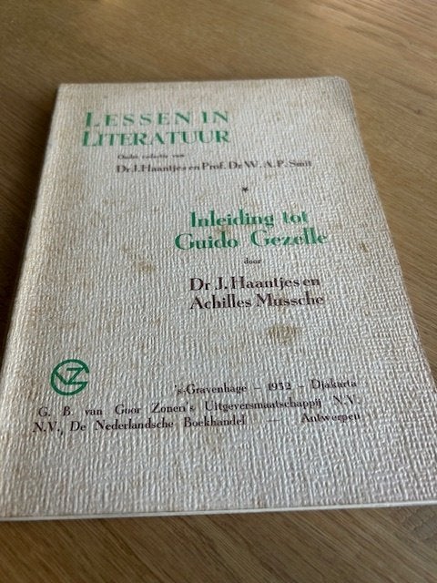 Gezelle G. Lessen in literatuur Inleiding tot GG 1952, Ophalen of Verzenden