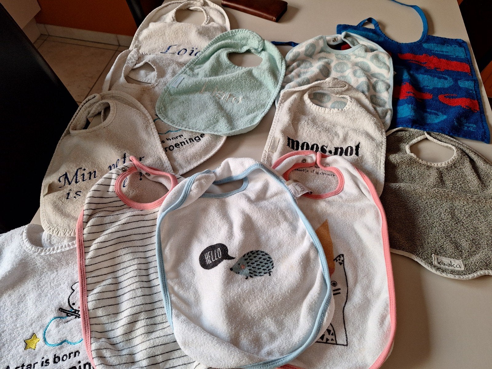 gratis gebruikte  witte slabben, Kinderen en Baby's, Ophalen, Gebruikt, Slab
