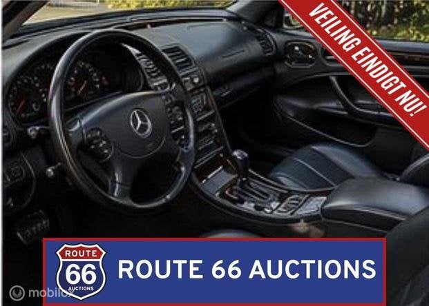 Mercedes-Benz CLK 320 Cabriolet | 1999 | Route 66 Auctions, Zwart, Mercedes-Benz, Bedrijf, Handgeschakeld