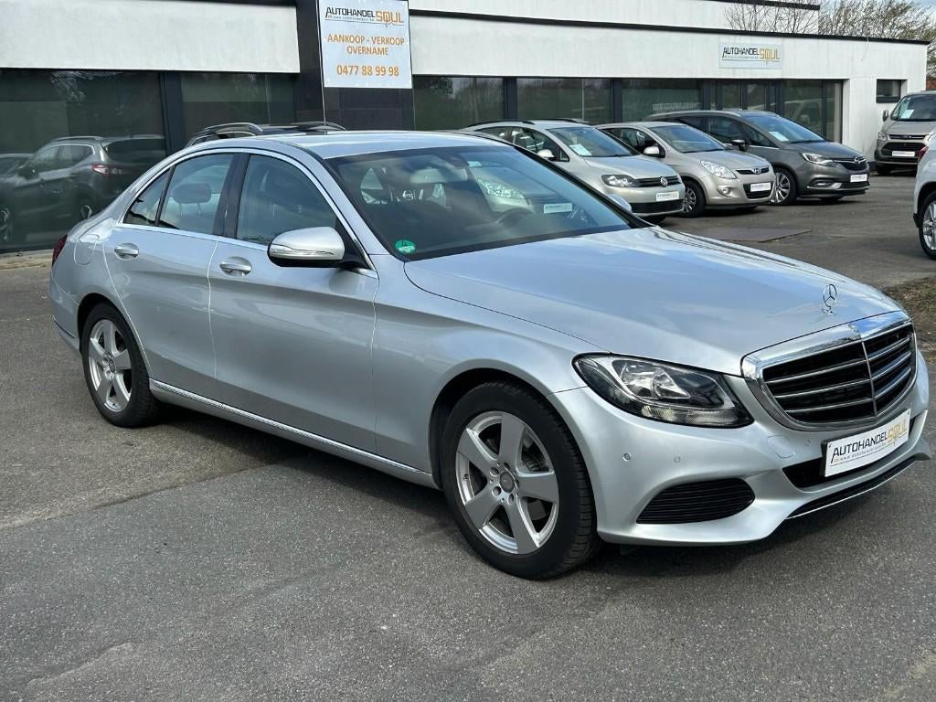 Mercedes C180d, 2015, 188.840km, EURO 6b, Full opt., Keuring, Autos, Argent ou Gris, Achat, Euro 6, Entreprise