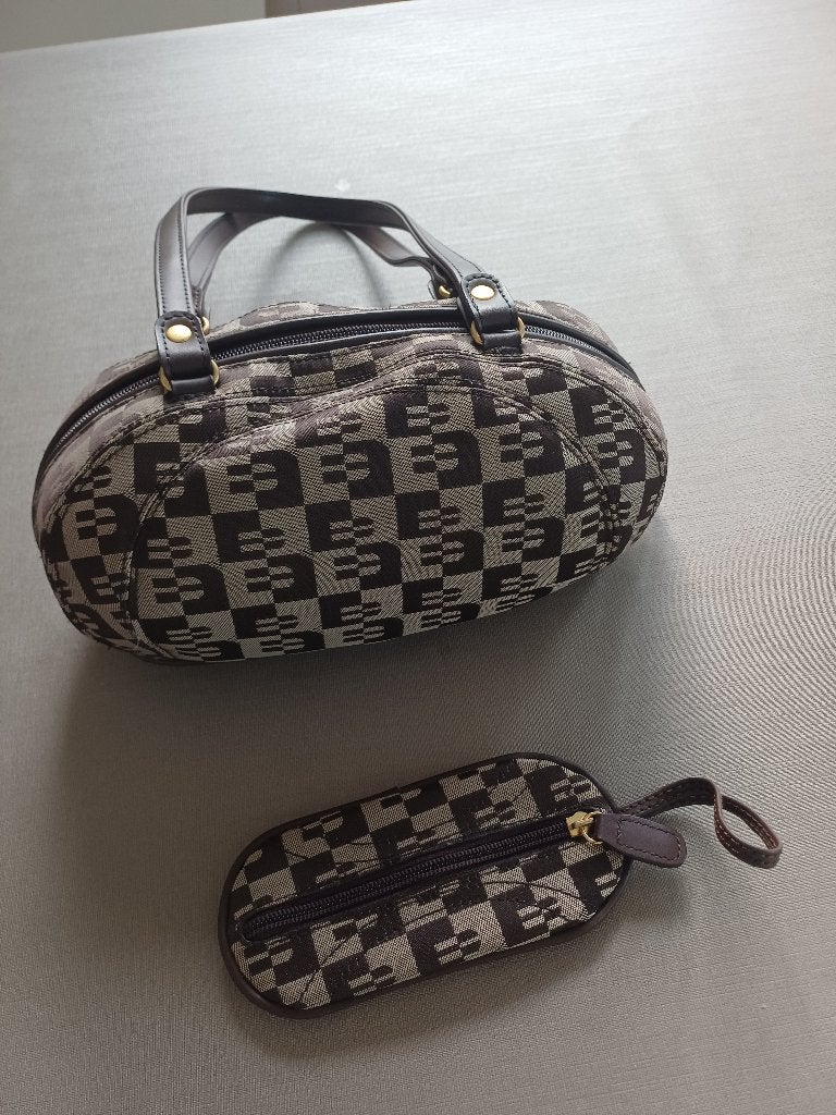 Sac à main + portefeuille, Enlèvement ou Envoi, Neuf, Brun, Sac à main