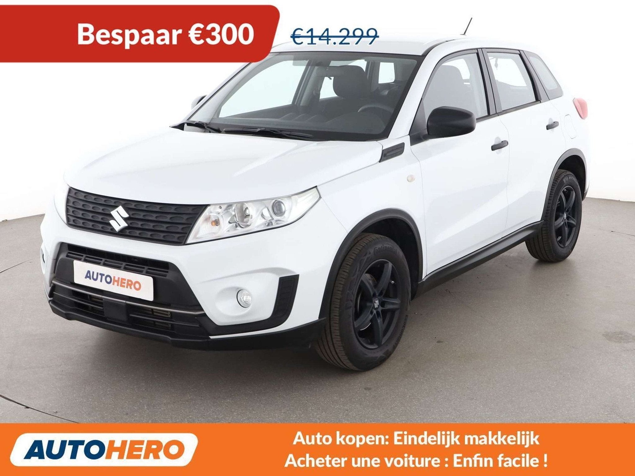 Suzuki Vitara 1.0 BoosterJet Comfort (bj 2019), Auto's, Suzuki, Voorwielaandrijving, 1160 kg, Stof, Wit